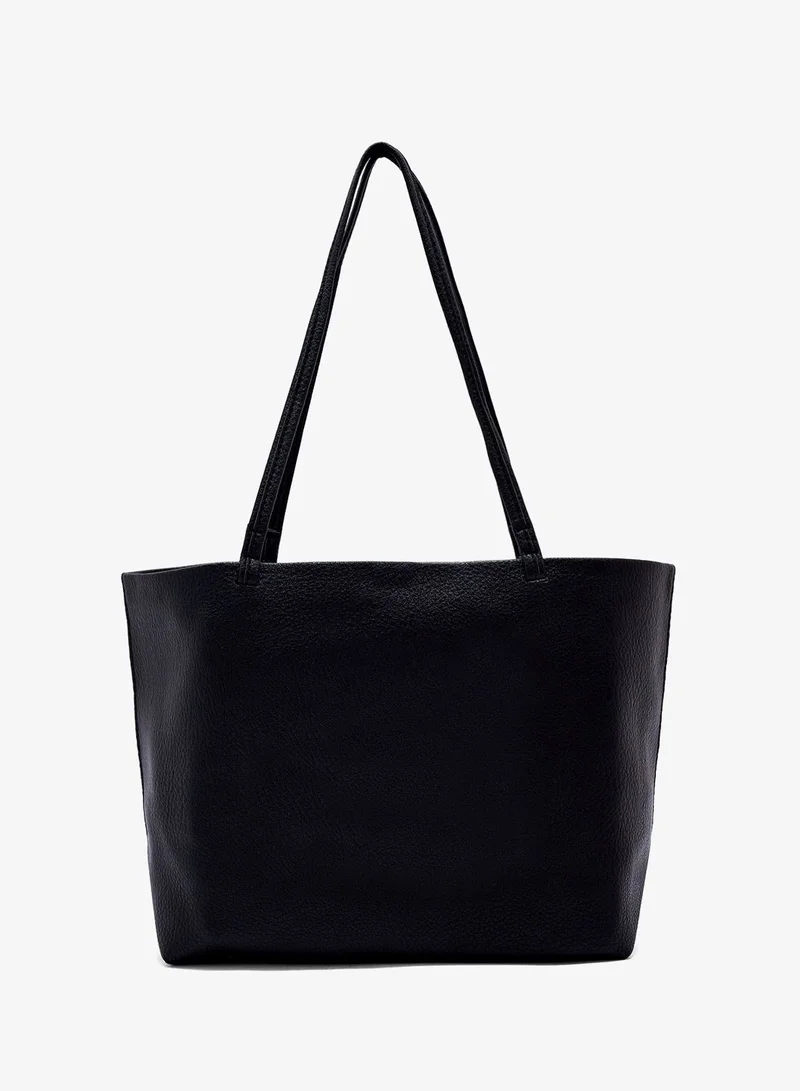 ELLA Black classic tote bag with pouch insert for Women | Best Price UAE