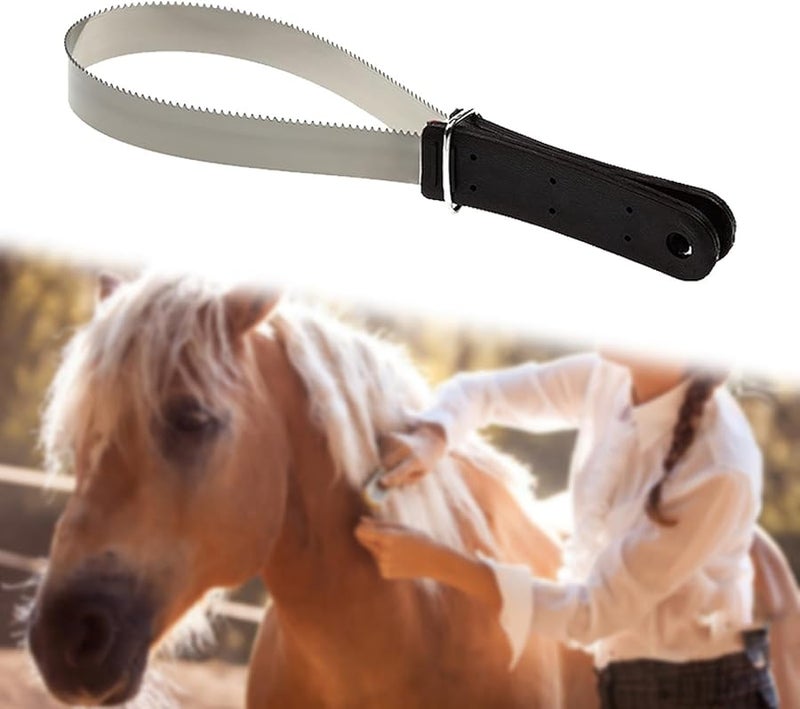 فرشاة شفرة تساقط شعر الخيول ذات الوجهين بمقبض مريح - Image 4