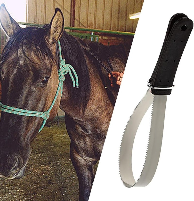 فرشاة شفرة تساقط شعر الخيول ذات الوجهين بمقبض مريح - Image 5