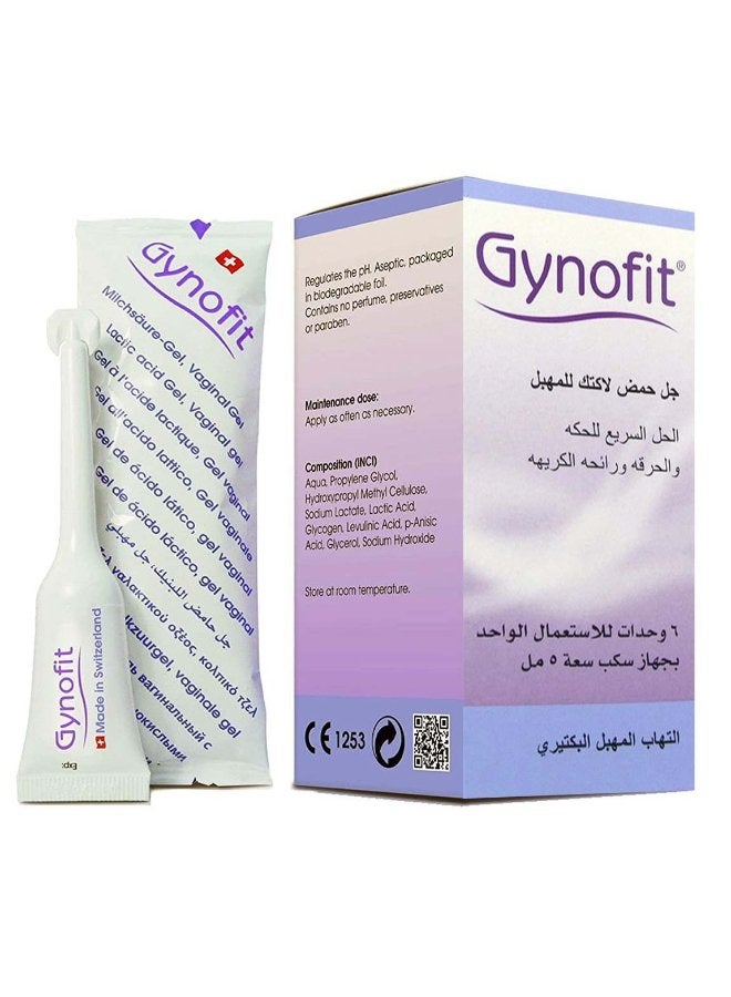 Gynofit Lactic Acid Vaginal Gel 6 x 5 ml With Applicator - Image 1