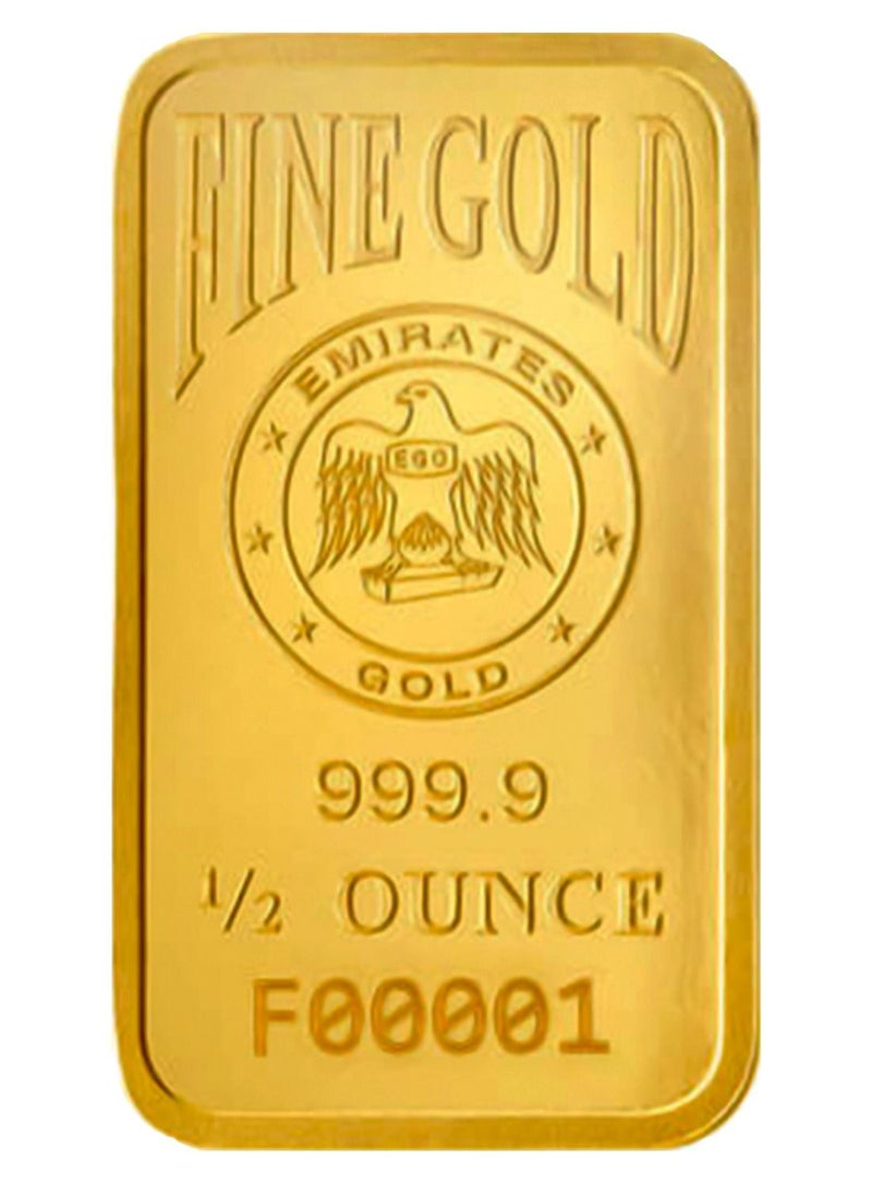 Emirates Gold Emirates 1/2 Ounce 999.9 Purity Gold Bar - FKJGBR24K2203  - Image 1