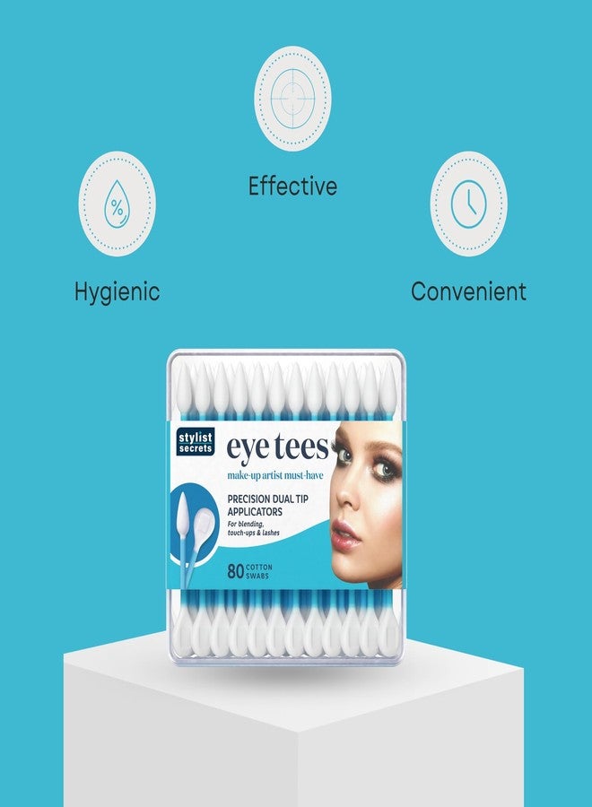 Fran Wilson EYE TEES COTTON TIPS 80 Count (6 PACK) - Precision Makeup Applicator, Double-sided Swabs with Pointed and Rounded Ends for Perfect Blending, Effective Cleaning and Precise Touch-ups - Image 3