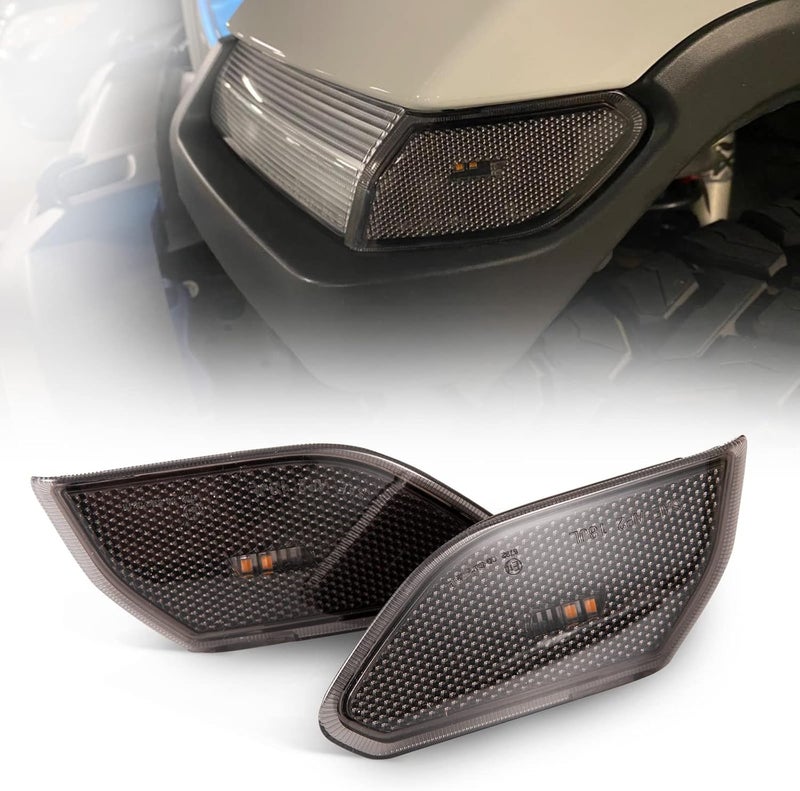 BUNKER INDUST LED Side Marker Lights for 2018-2025 Jeep Wrangler JL - Smoked Lens Amber Turn Signal Lights - Image 1
