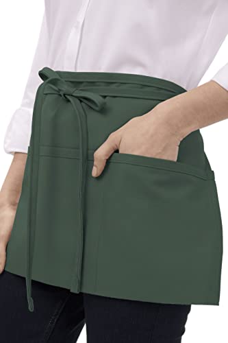 Chef Works Unisex Waitress Apron, Hunter Green, One Size - Image 5