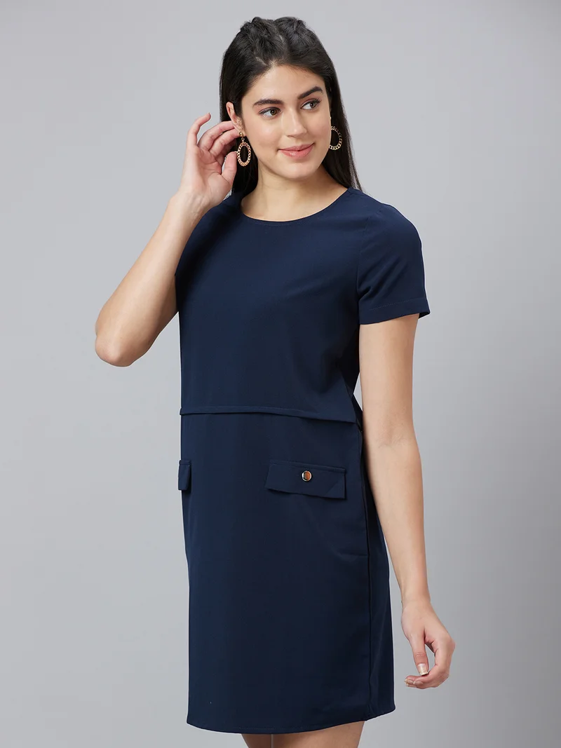 globus Women Round Neck Sheath Dress