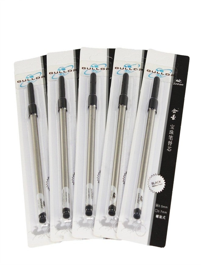 Gullor 10 pcs in set Black Ink Spiral 0.5mm Refill fit to Jinhao, Rollerball Pen - Image 1