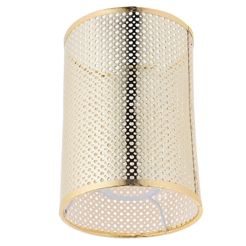 Rattan Woven Lamp Shade Cover for Table Floor Lamp Rustic Metal Frame Warm Glow - Image 2