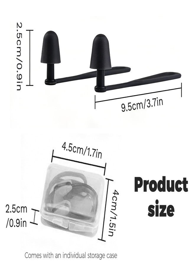 IVICOO Reusable Silicone Swimming Ear Plugs with Anti-Loss Cord, Ear Plugs for Swimming Swim Shower Surfing Adult Prevent Water in Ear - Image 2