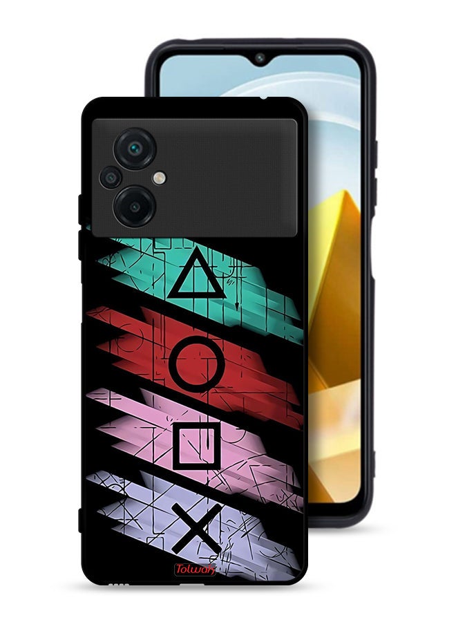 Tolwak Xiaomi Poco M5 4G Protective Case Cover Squid Game Icons - Image 1