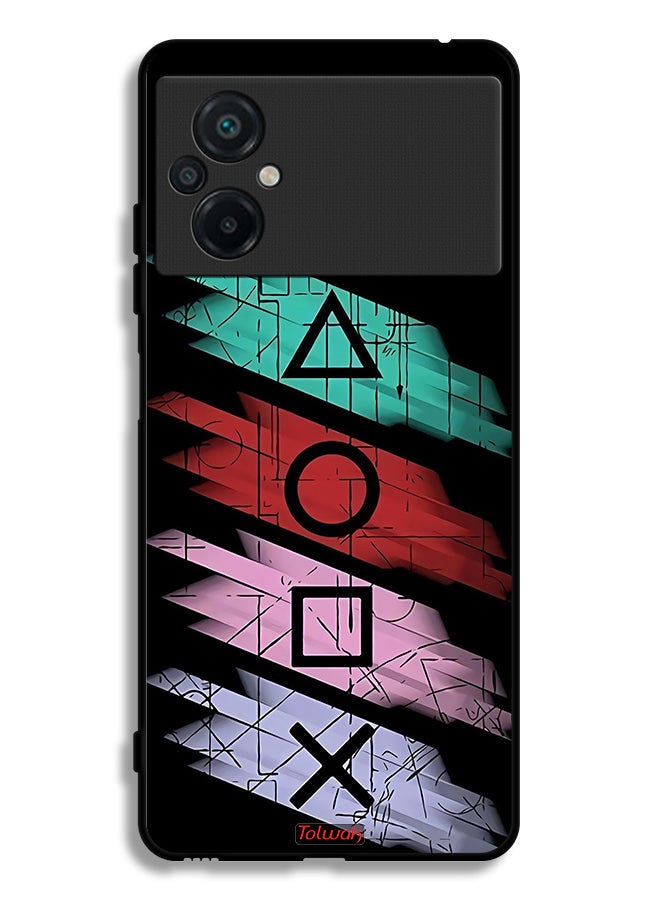 Tolwak Xiaomi Poco M5 4G Protective Case Cover Squid Game Icons - Image 2