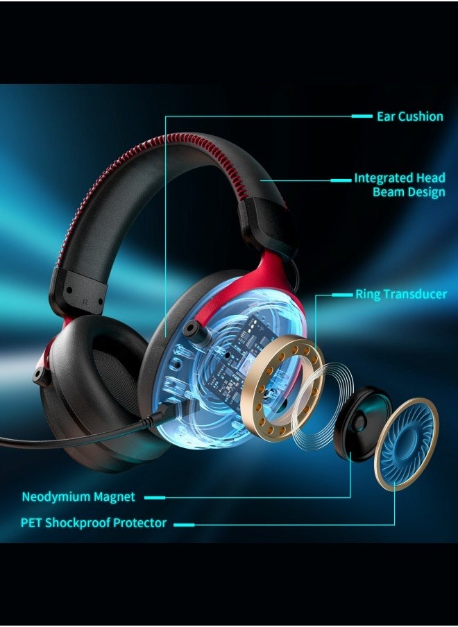 2.4GHz Wireless Gaming Headset for PC, PS5, PS4, for Mac, Gaming Headphones with Microphone, Bluetooth 5.3 Gaming Headset Wireless, ONLY 3.5mm Wired Mode for Xbox Series - pzsku/Z363B64D8C535C7D560EEZ/45/1741153854/3f9580c0-e9a6-4ad9-9977-a4275d310798