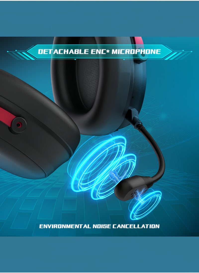 2.4GHz Wireless Gaming Headset for PC, PS5, PS4, for Mac, Gaming Headphones with Microphone, Bluetooth 5.3 Gaming Headset Wireless, ONLY 3.5mm Wired Mode for Xbox Series - pzsku/Z363B64D8C535C7D560EEZ/45/1741153855/fa6f2976-56c8-405a-8c89-f2da0c18ce6f