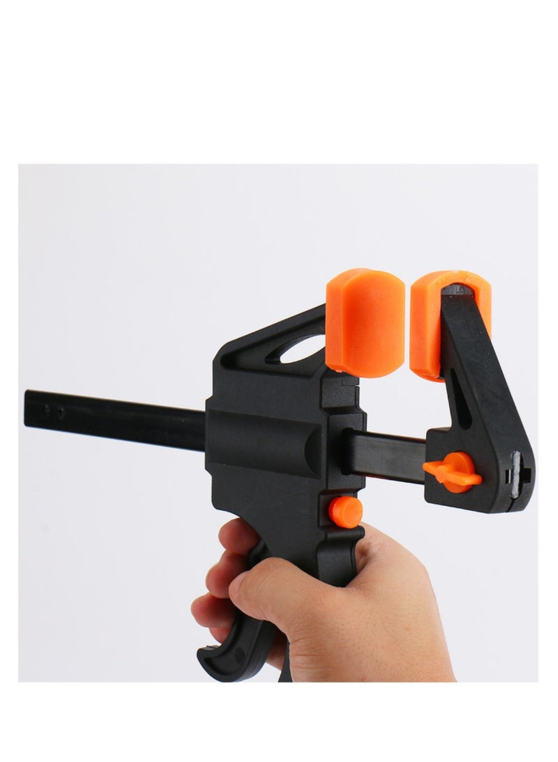 8-Inch Woodworking Bar Clamps Strong Fixation Trigger Quick Grip Clamps One Handed Ratchet Wood Working Clamps Mini Small Bar Woodworking Clamps for Wood Gluing Crafts - Image 1