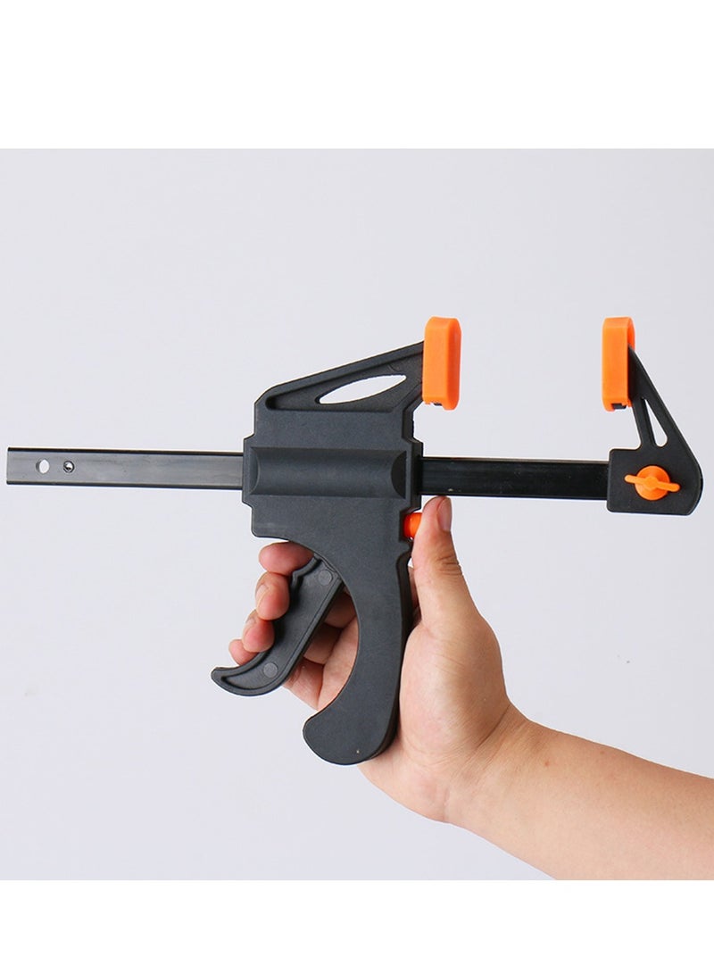 8-Inch Woodworking Bar Clamps Strong Fixation Trigger Quick Grip Clamps One Handed Ratchet Wood Working Clamps Mini Small Bar Woodworking Clamps for Wood Gluing Crafts - Image 3