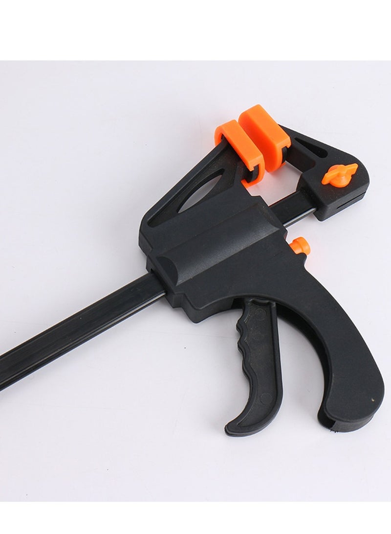 8-Inch Woodworking Bar Clamps Strong Fixation Trigger Quick Grip Clamps One Handed Ratchet Wood Working Clamps Mini Small Bar Woodworking Clamps for Wood Gluing Crafts - Image 5