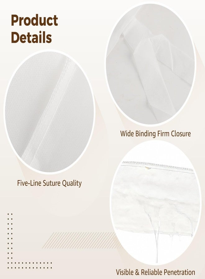 DORMIYA 100 Pcs Cold Brew Coffee Filter Bags, 19.7 x 15.7 in Extra Thick No Mess Disposable Filter Bag with Drawstring, Fits 3 and 5 Gallon Buckets for Coffee Shop Filter, White - Image 3