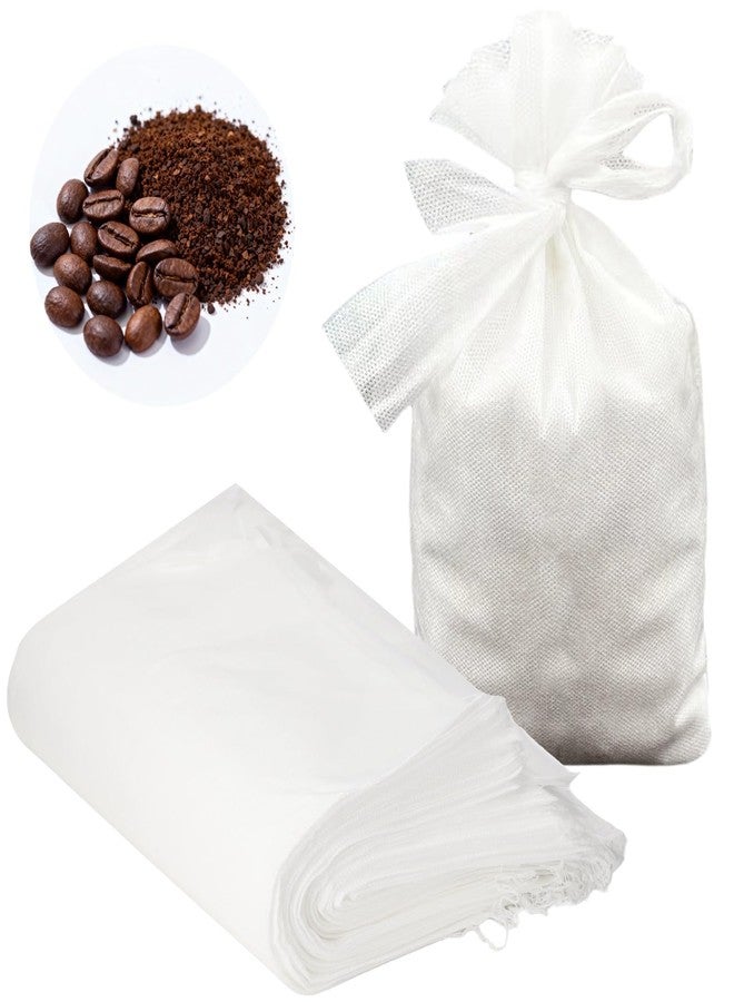 DORMIYA 100 Pcs Cold Brew Coffee Filter Bags, 19.7 x 15.7 in Extra Thick No Mess Disposable Filter Bag with Drawstring, Fits 3 and 5 Gallon Buckets for Coffee Shop Filter, White - Image 1