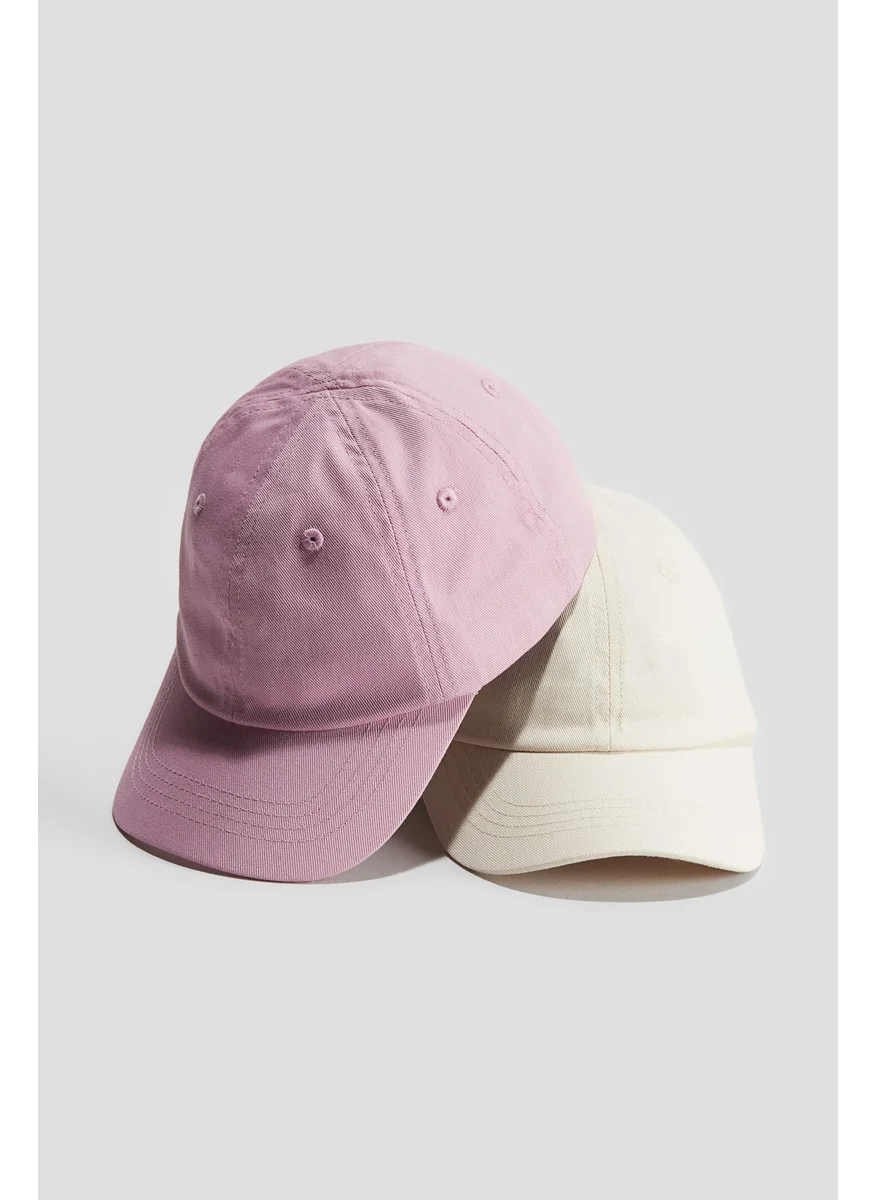 اتش اند ام 2-Pack Cotton Twill Caps