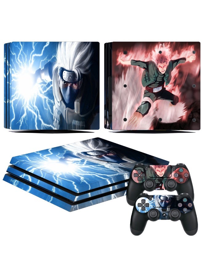 غلاف لاصق مخصص للألعاب لجهاز PS4 Pro بتصميم عصري وشخصي