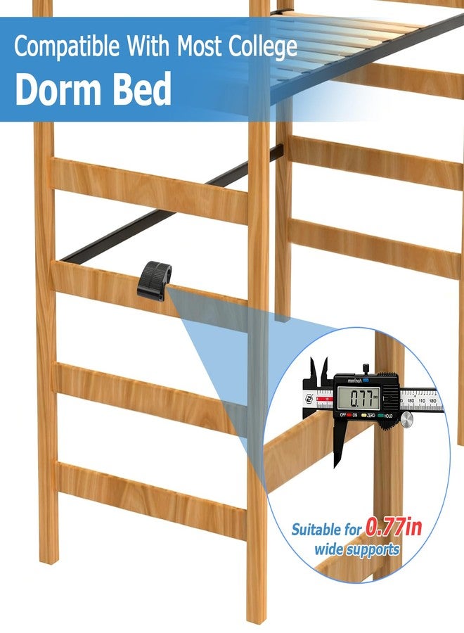 Canumer 2PCS Bunk Bed Ladder Pads - Durable Loft Bed Step Stool, Anti-Slip Steps Pads, Easy Snap-On Design, Fits Most Bunk Beds Steps & College Dorm Beds Ladders (Black) - Image 4
