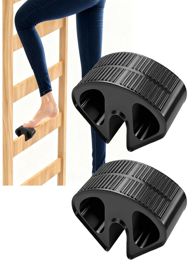 Canumer 2PCS Bunk Bed Ladder Pads - Durable Loft Bed Step Stool, Anti-Slip Steps Pads, Easy Snap-On Design, Fits Most Bunk Beds Steps & College Dorm Beds Ladders (Black) - Image 2