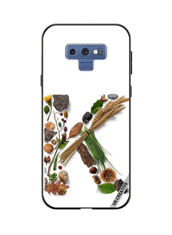 VR CREATIVE Protective Case Cover For Samsung Galaxy Note 9 Alphabet K Design Multicolour - Image 1