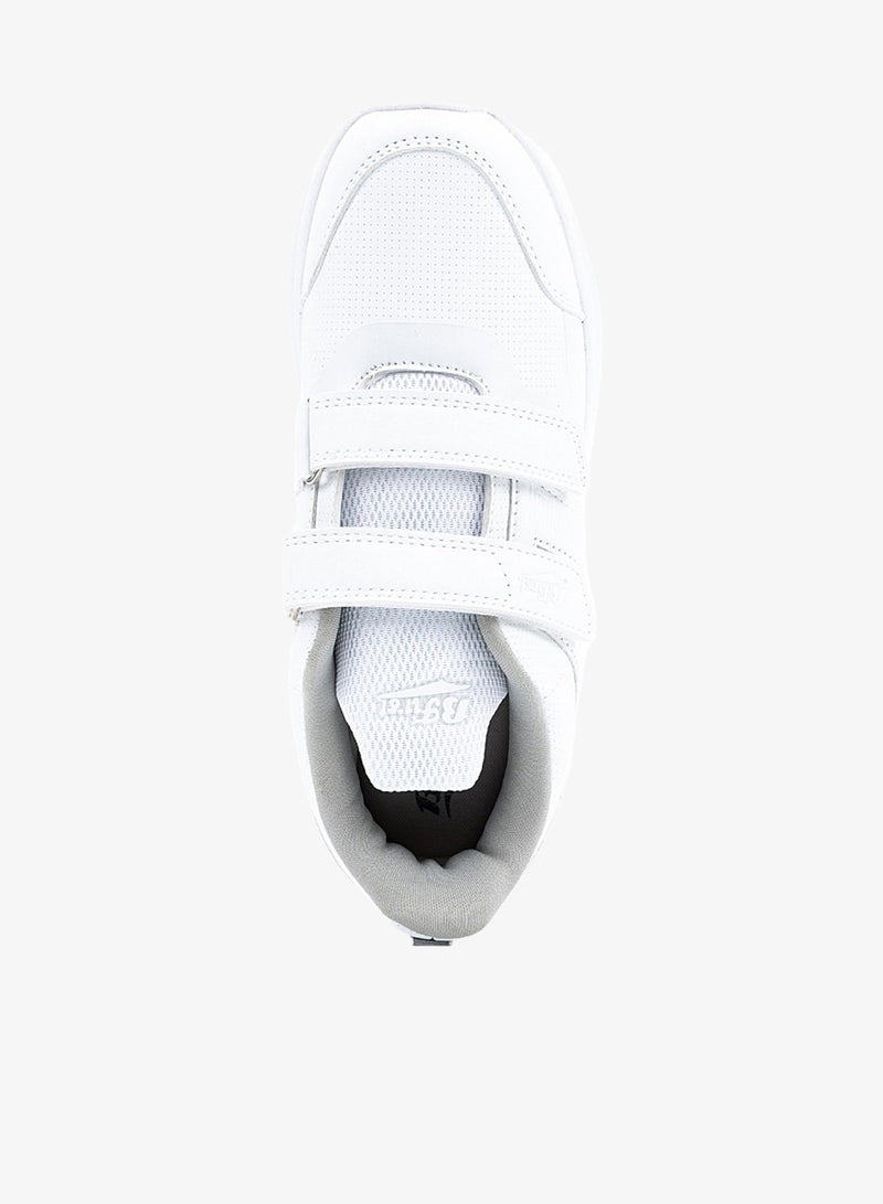 Bata Solid Sneakers with Hook and Loop Closure - Image 4