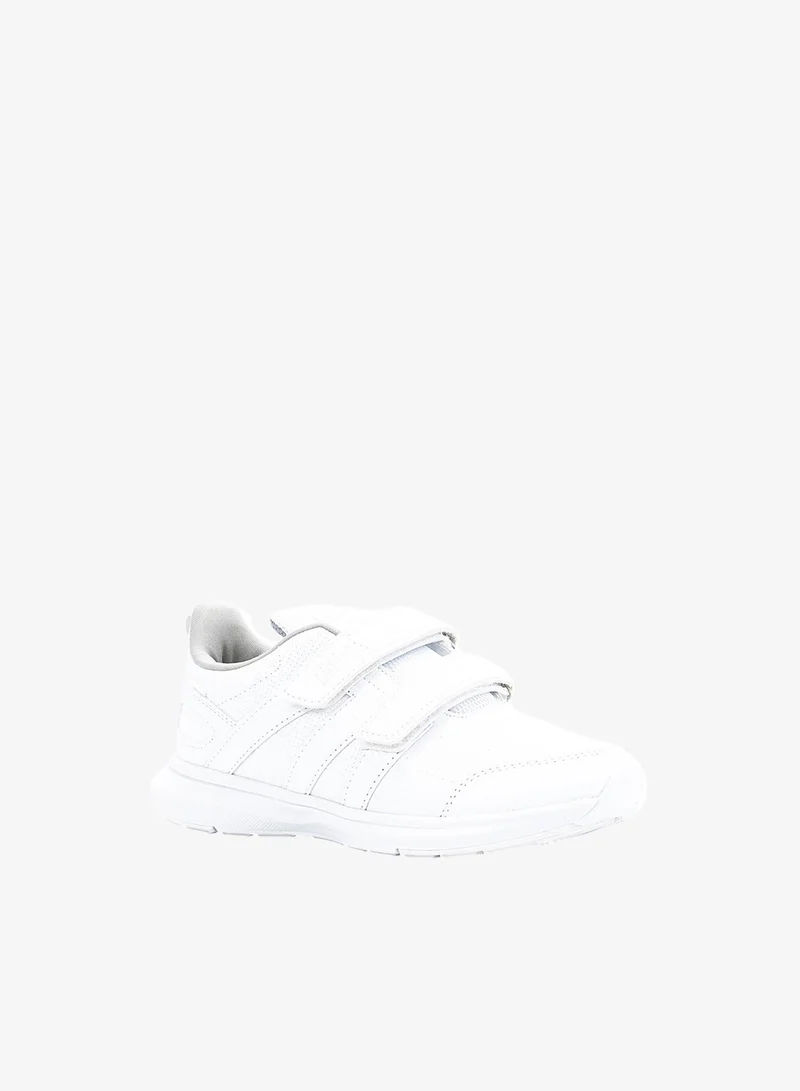 Bata Solid Sneakers with Hook and Loop Closure