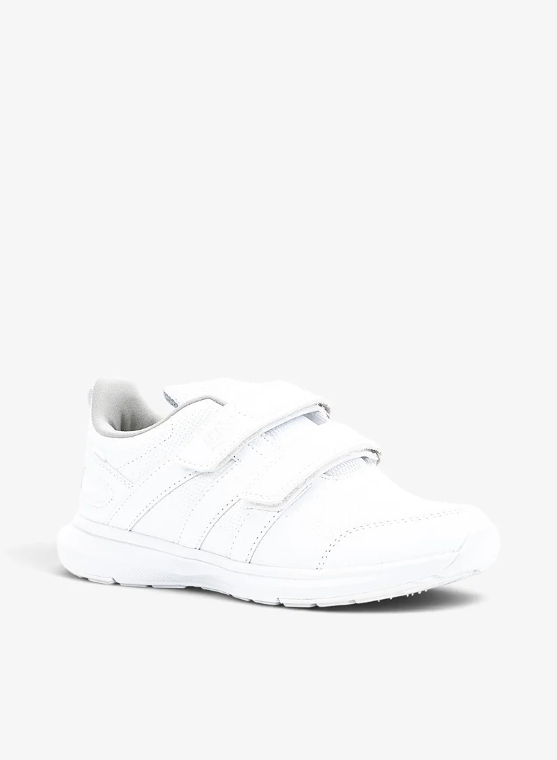 Bata Solid Sneakers with Hook and Loop Closure