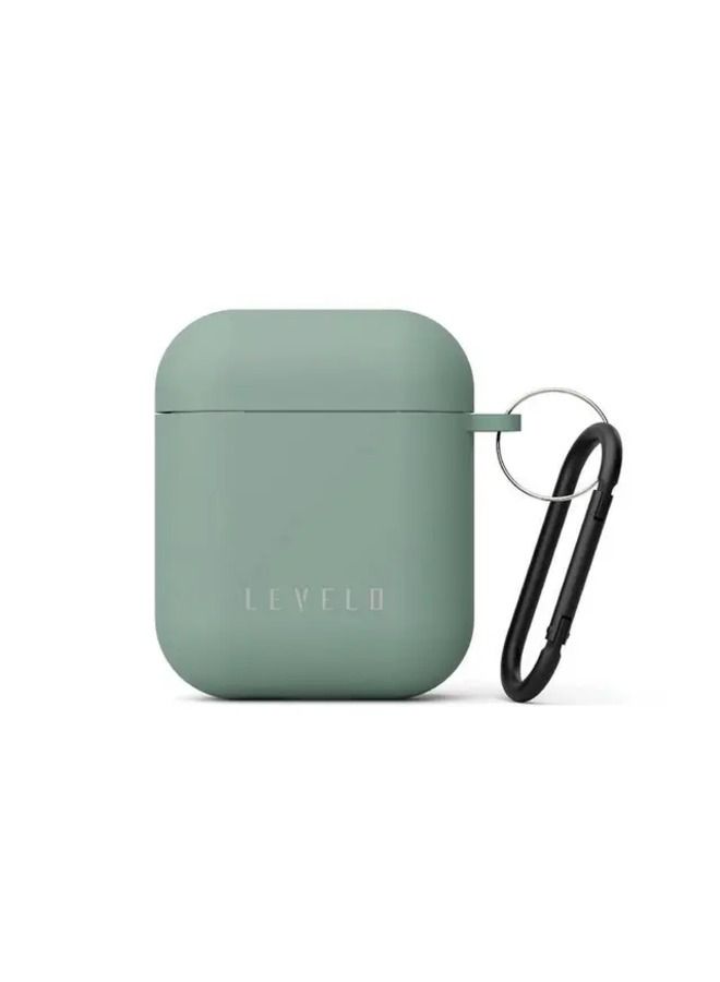 LEVELO Gorra Silicone Airpods Case 1/2 - Green