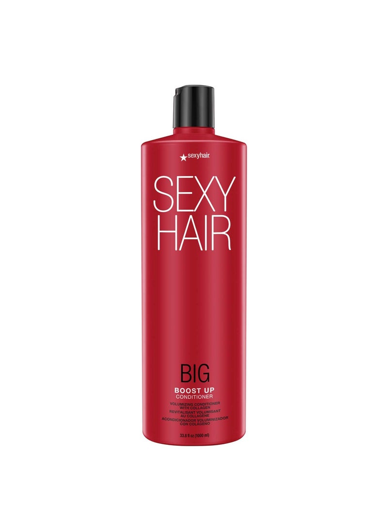 Sexy Hair SexyHair Big Boost Up Volumizing Shampoo/Conditioner with Collagen | 20% More Volume | SLS and SLES Sulfate Free | All Hair Types 
