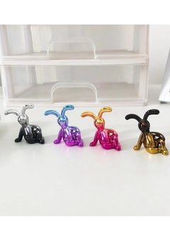 Generic 4pcs Modern Multipurpose Decorative Rabbit for Home Kitchen Office Shelf Table Cabinet (Multicolor)  - Image 1