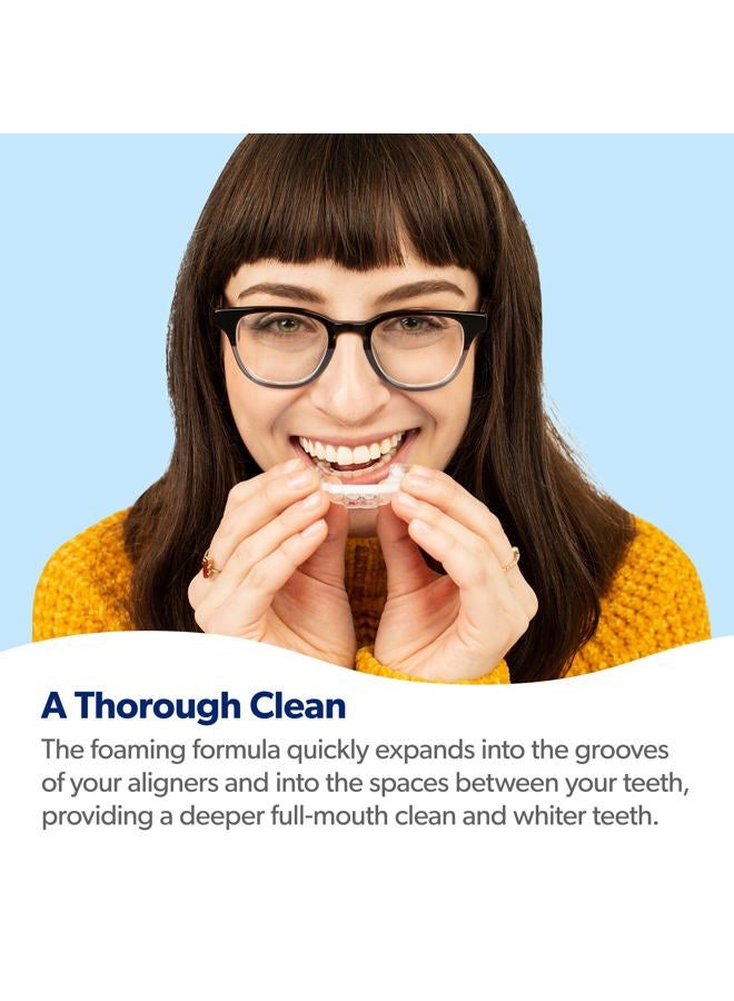 EverSmile AlignerFresh Original Clean Foam – Cleaner Compatible w/Invisalign and All Clear Aligners & Retainers – Eliminates Bacteria, Whitens Teeth, Fights Bad Breath – 25ml (4 Pack) - Image 4