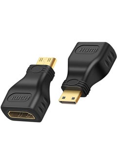 Generic مجموعة مكونة من موصل محول Mini HDMI إلى HDMI، محول Mini HDMI ذكر إلى HDMI أنثى  - Image 1