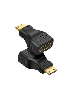 Generic مجموعة مكونة من موصل محول Mini HDMI إلى HDMI، محول Mini HDMI ذكر إلى HDMI أنثى  - Image 3