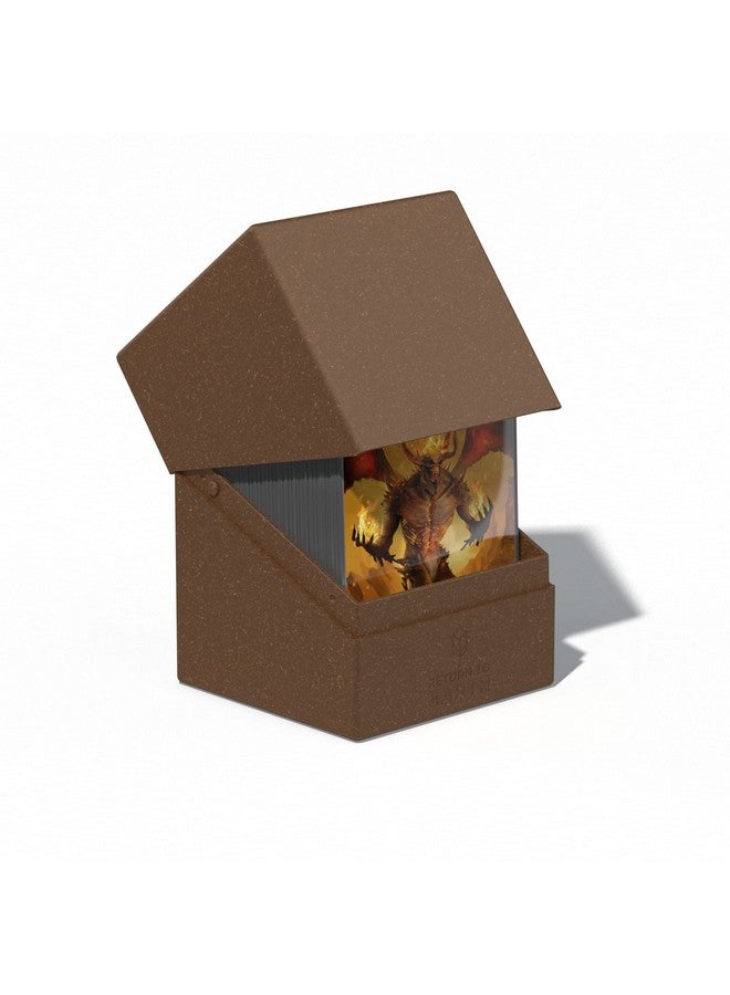 Ultimate Guard RTE Boulder 100+, Deck Case for 100 Double-Sleeved TCG Cards, Brown, 97% Renewable, Made in Germany, Secure & Durable Storage - Image 2