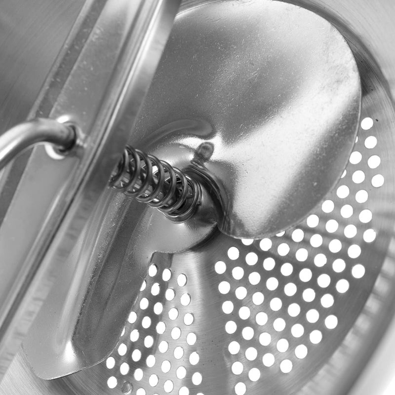 Lurrose Stainless Steel Masher Mash Potatoes Masher Potato Masher Stainless Steel Potato Ricer for Mashed Potatoes Stainless Steel Mash Strainer To Rotate Potato Chips Handheld - Image 3