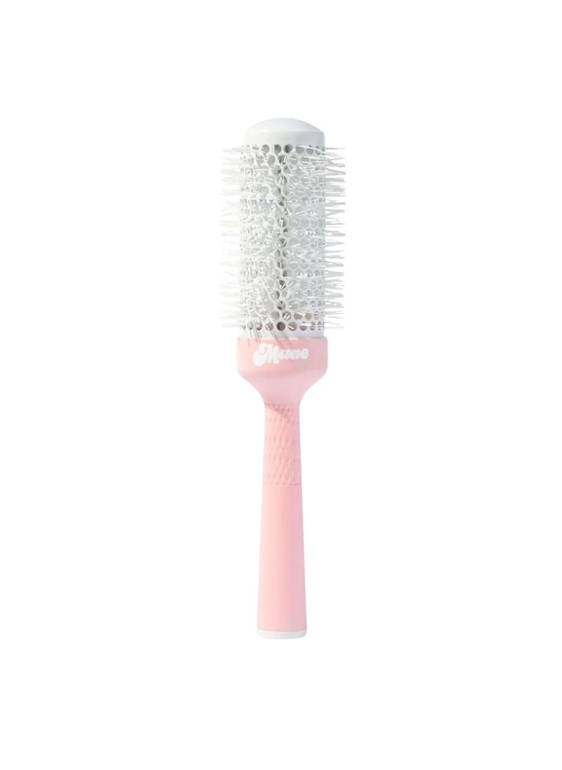 mane Mane BRB 33mm 17 Ceramic Round Brush  Round Blowout Brush for Shoulder Length Hair or Longer  Increases Hair Shine and Helps with Frizz Control  Made with a Ergonomically Designed Handle 
