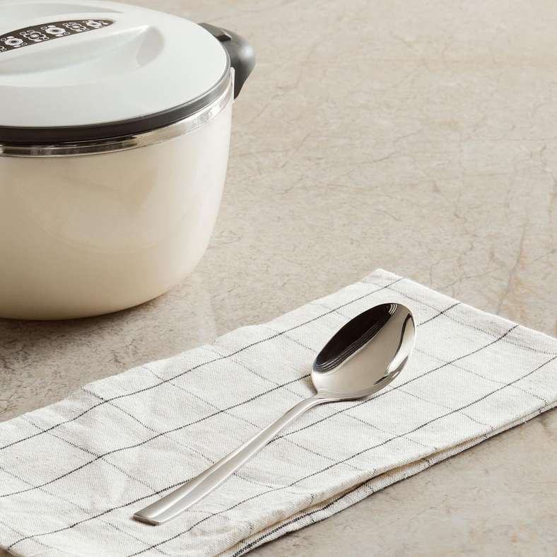 Pan Home مجموعة ملاعق تقديم كروم 2 قطعة - Image 1