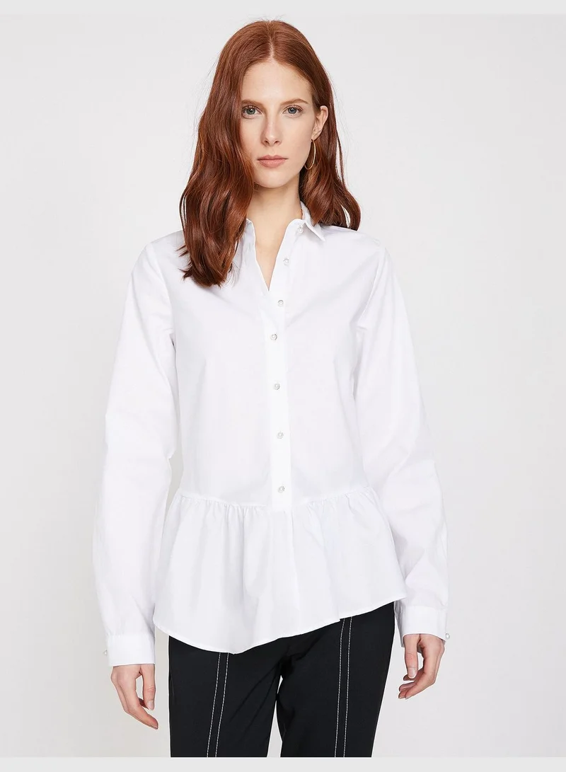 KOTON Frill Detailed Shirt