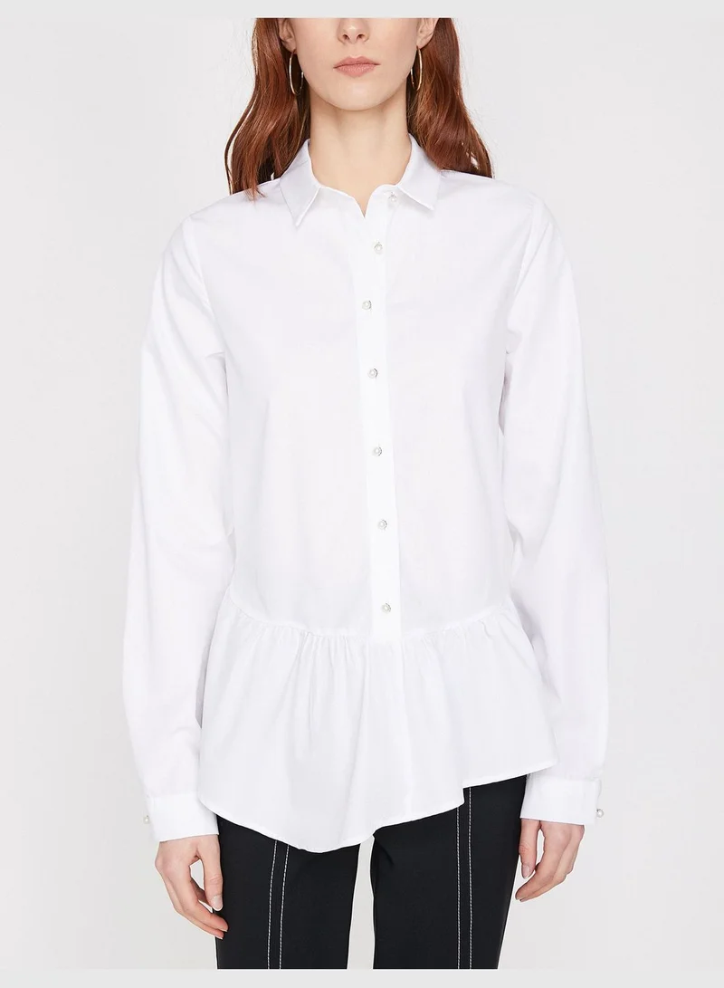 KOTON Frill Detailed Shirt