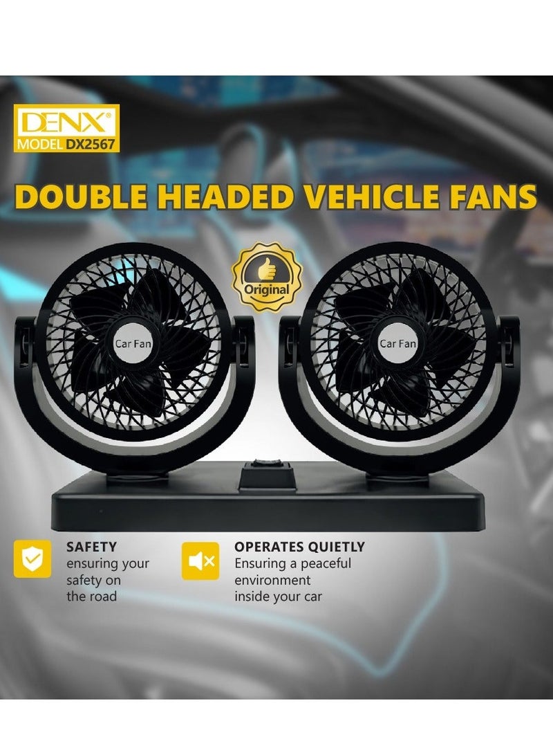Denx Car Fan With A Strong Performance That Guarantees The Distribution Of Air In Two Directions - Image 4