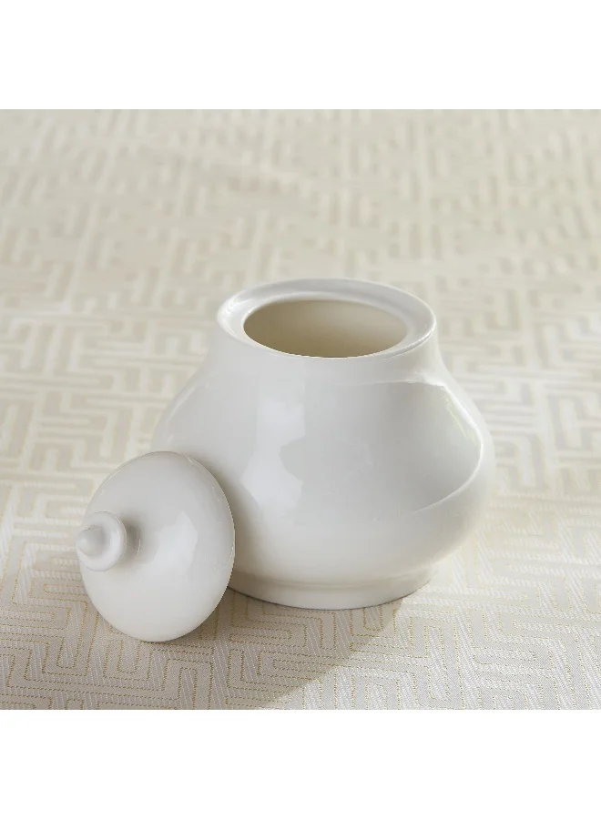 Home Box Crimsson Sugar Pot with Lid