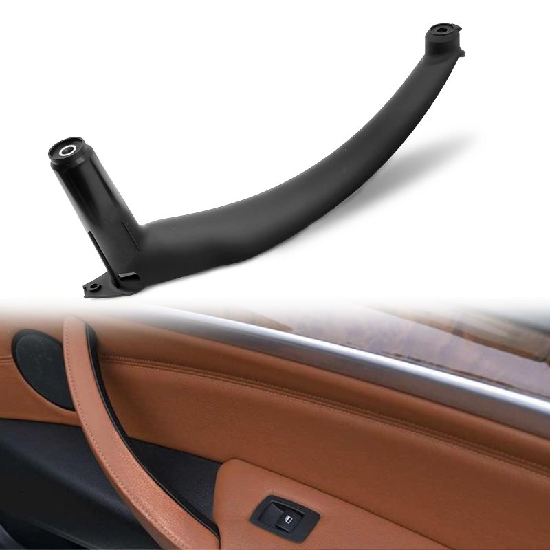 Right Inner Door Panel Handle Pull Trim Cover Compatible with BMW E70 X5 20082013 and BMW E71E72 X6 20082014 Part Number 51416969404 Black