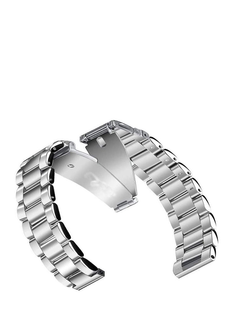 Generic Stainless Steel Quick Release Band WristStrap for Huawei Watch GT2 46mm silver  - Image 3