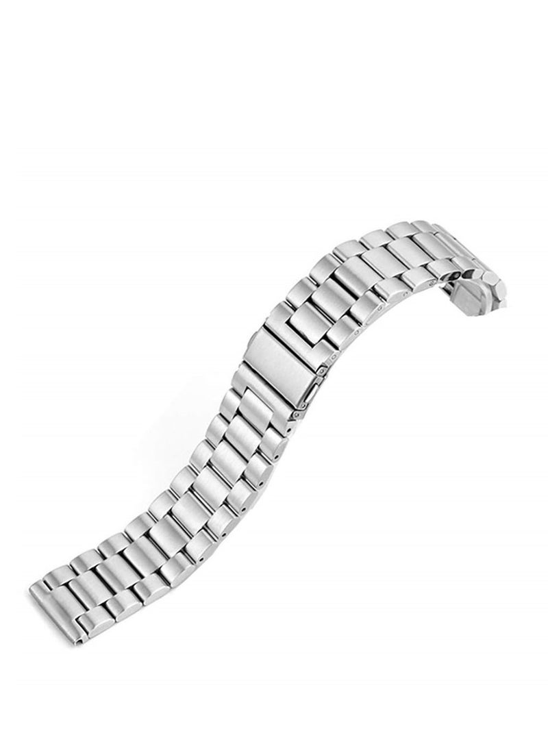 Generic Stainless Steel Quick Release Band WristStrap for Huawei Watch GT2 46mm silver  - Image 2