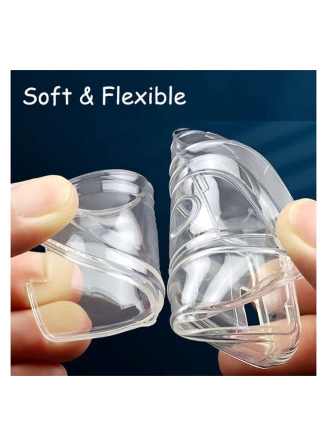 7Cylinder Soft TPU Durable Key Fob Cover Compatible with BMW 1, 2, 3, 5, 6 Series, X1, X2, X3, X5, X6, X7 -Transparent. - Image 2