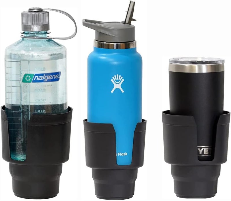Gadjit Cup Keeper Plus2 PK WBeverage Bands Car Cup Holder Adapter Expands to Hold Larger Beverage Containers up to 37 DiameterFits 32 oz Flasks  Water Bottles - Image 3