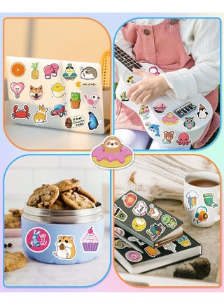 100 Pcs Sticker for Water Bottles, Cute Vinyl Waterproof Vsco Laptop Stickers for School Students Gifts for Kids Teens Girls - view 2