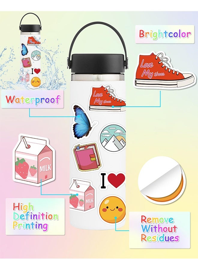 Lemon 100 Pcs Sticker for Water Bottles, Cute Vinyl Waterproof Vsco Laptop Stickers for School Students Gifts for Kids Teens Girls - Image 5